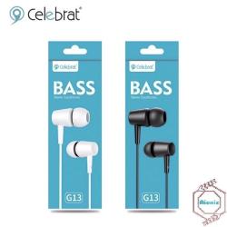Celebrat G13 Earphone Bass Stereo Music In-Ear Wired Earphone