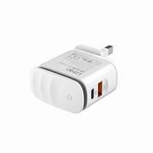 LDNIO  PD + QC 3.0 Changeable Plug Charger  +  Type C-C Cable